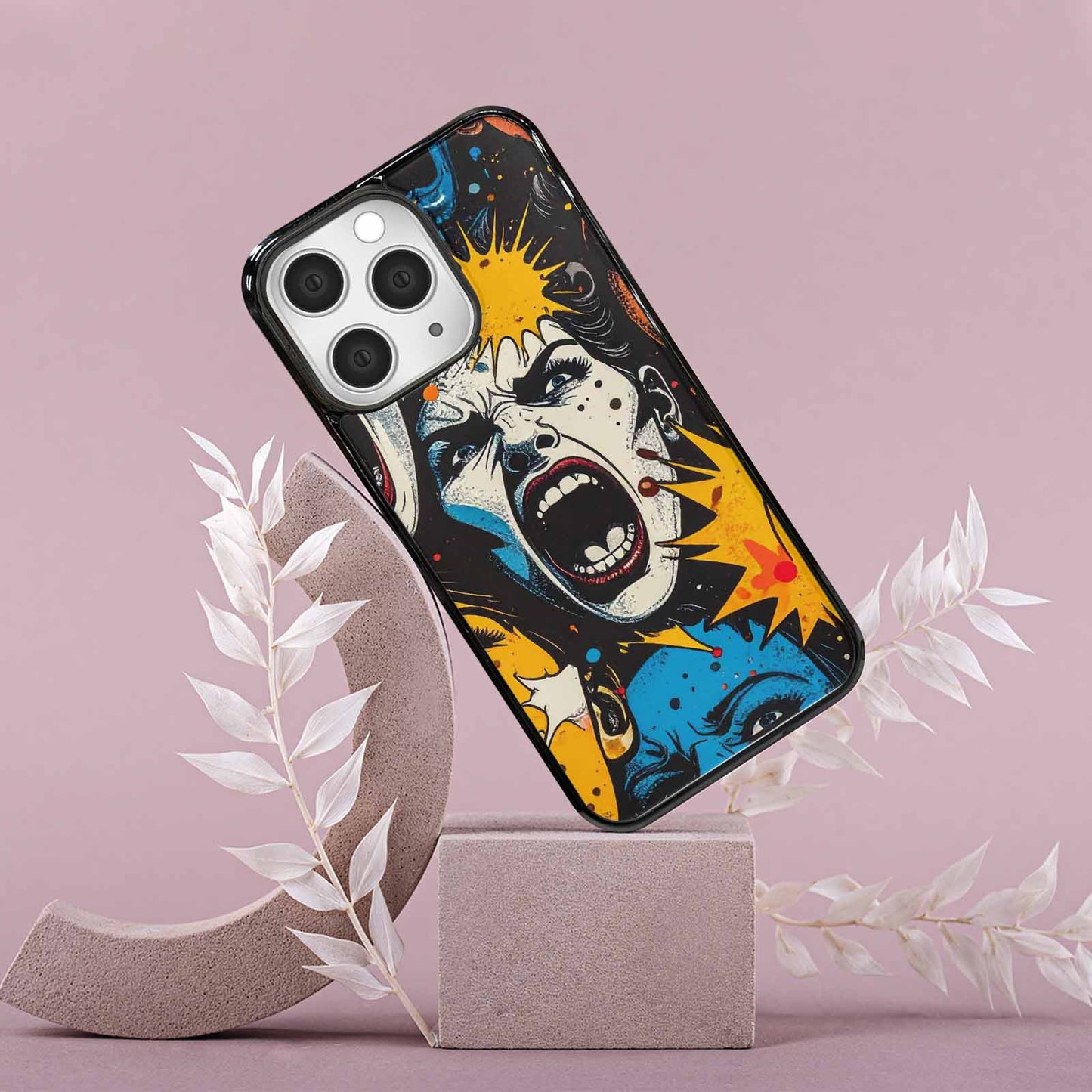 iPhone 15 Pro Max Case — Comic Book Scream Comic Book Scream, Custom Phone Case