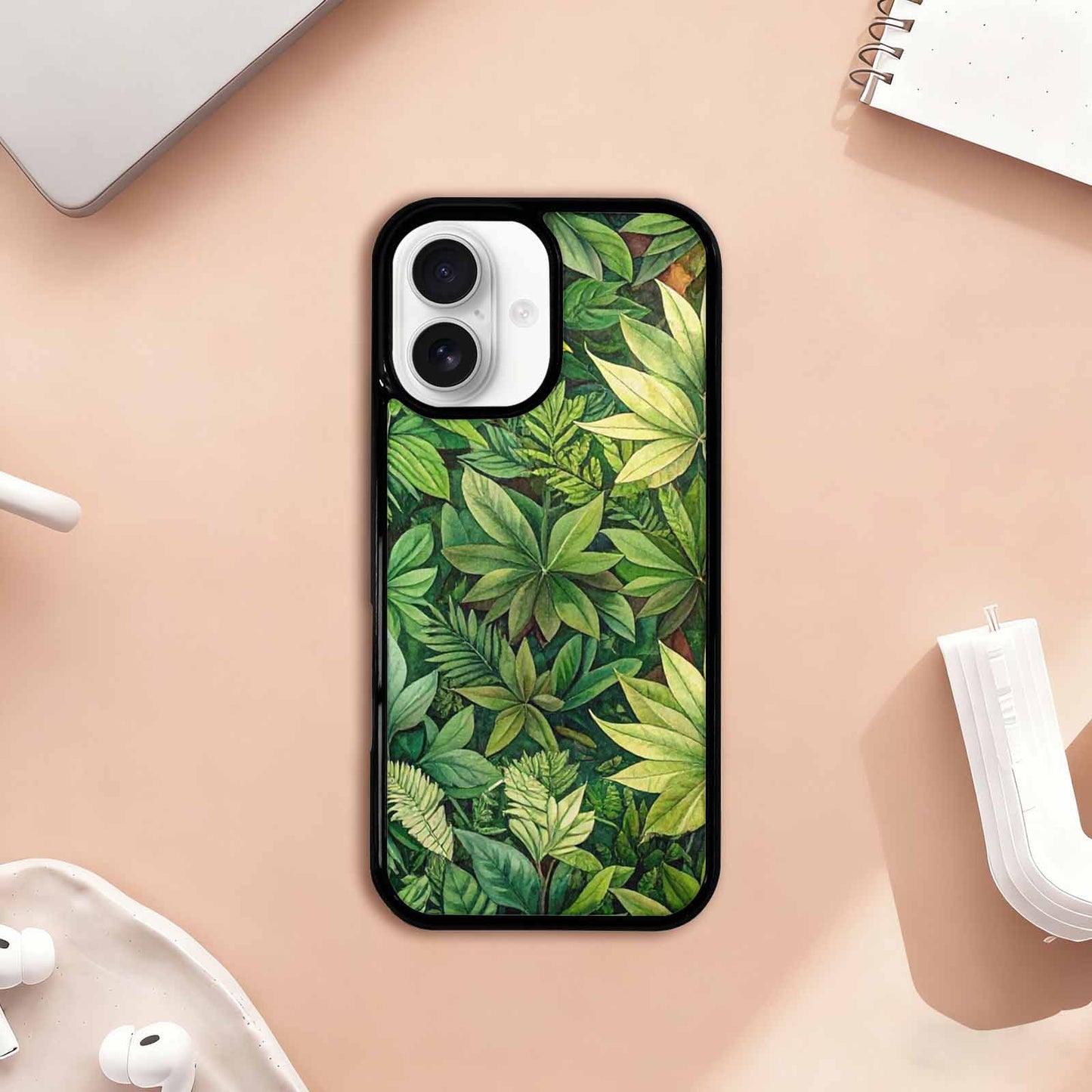 iPhone 17 Case — Small Seven Point Palmate Floral, Custom Art Phone Cover