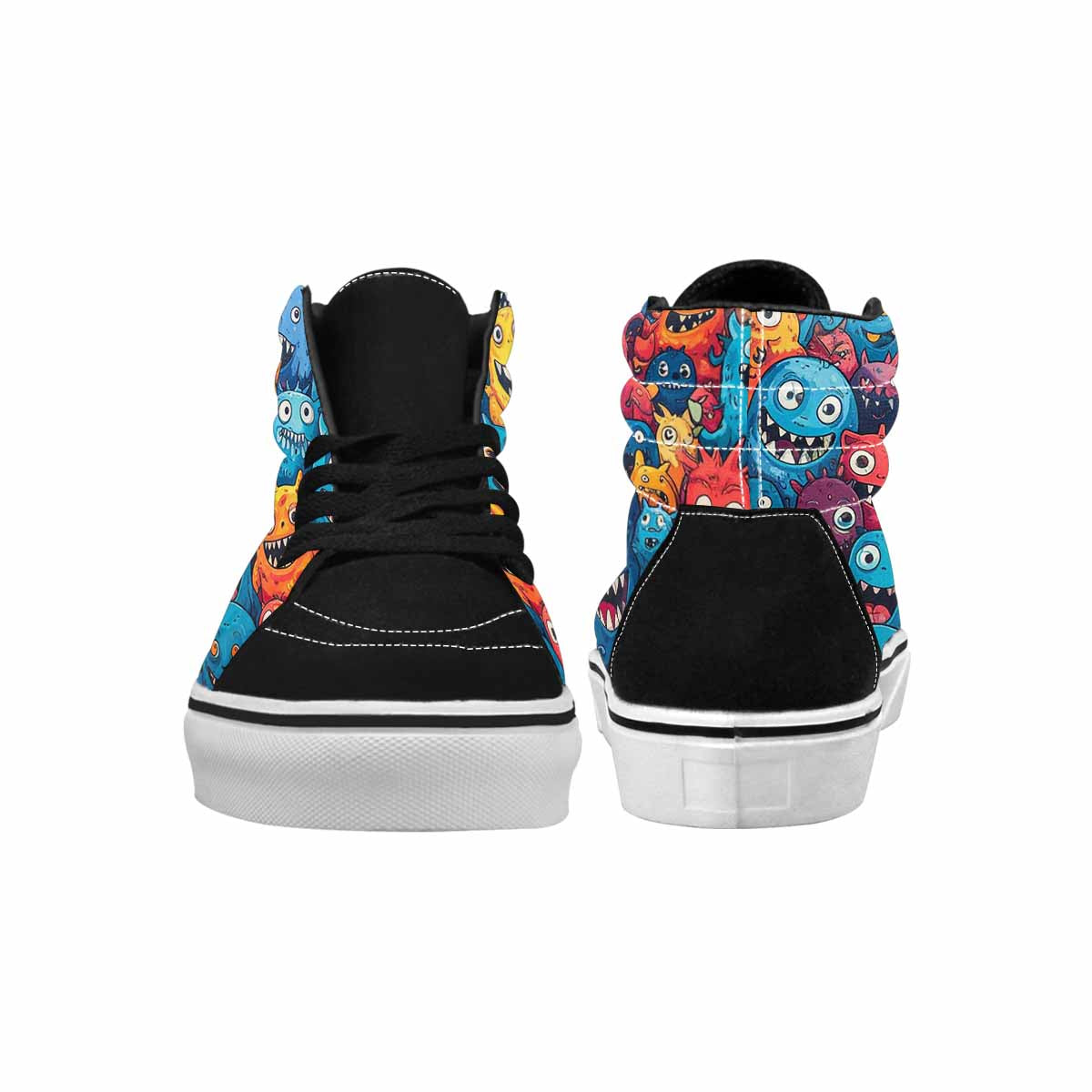 MEN'S Monsters (general) High Top Canvas Kaleidoscope Sneakers