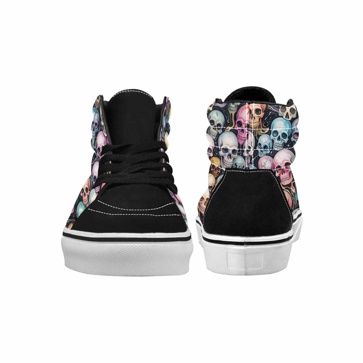 MEN'S Skulls Marble Skulls High Top Canvas Aesthetic Custom Shoes