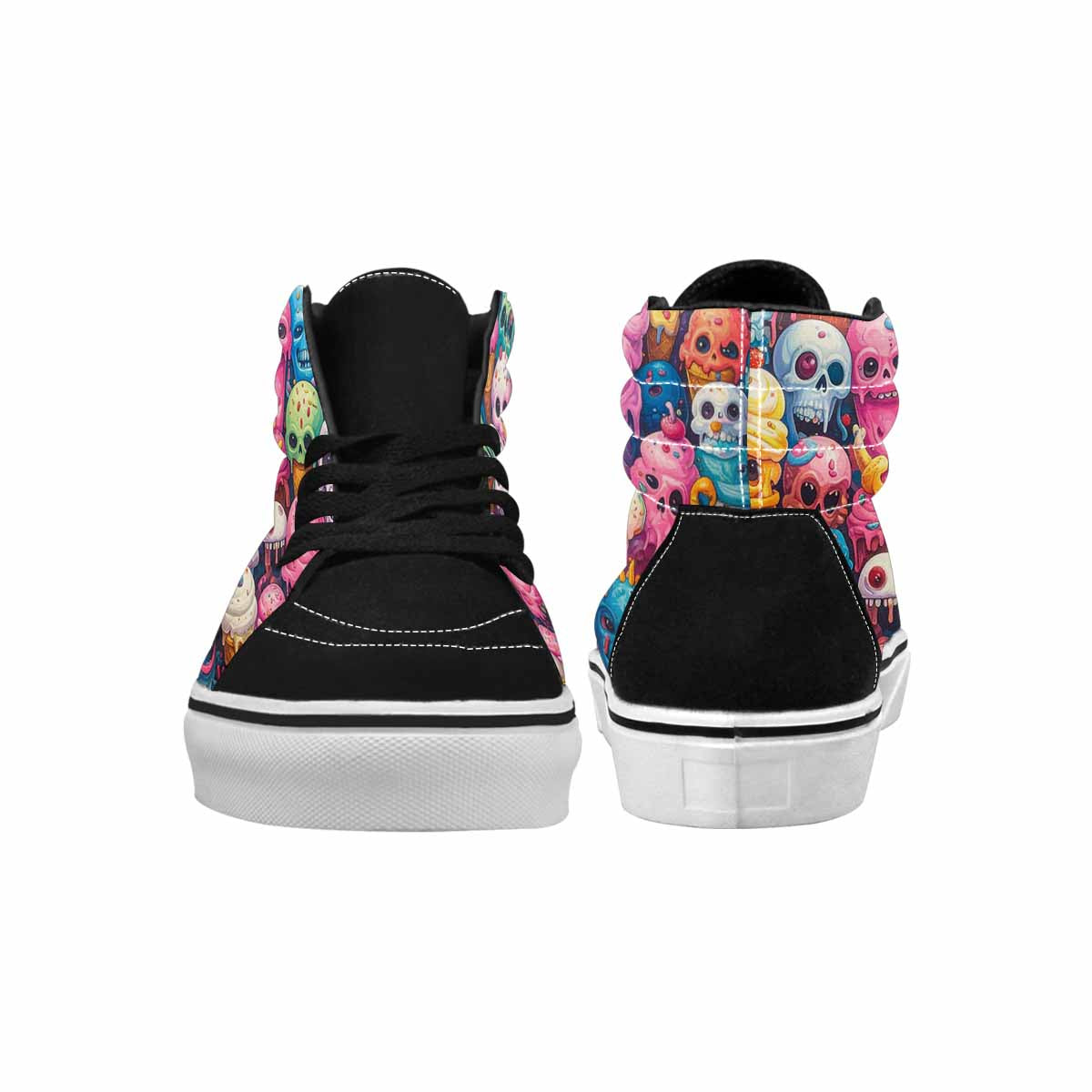MEN'S Ice Cream Monsters High Top Canvas Dreamcore Custom Shoes