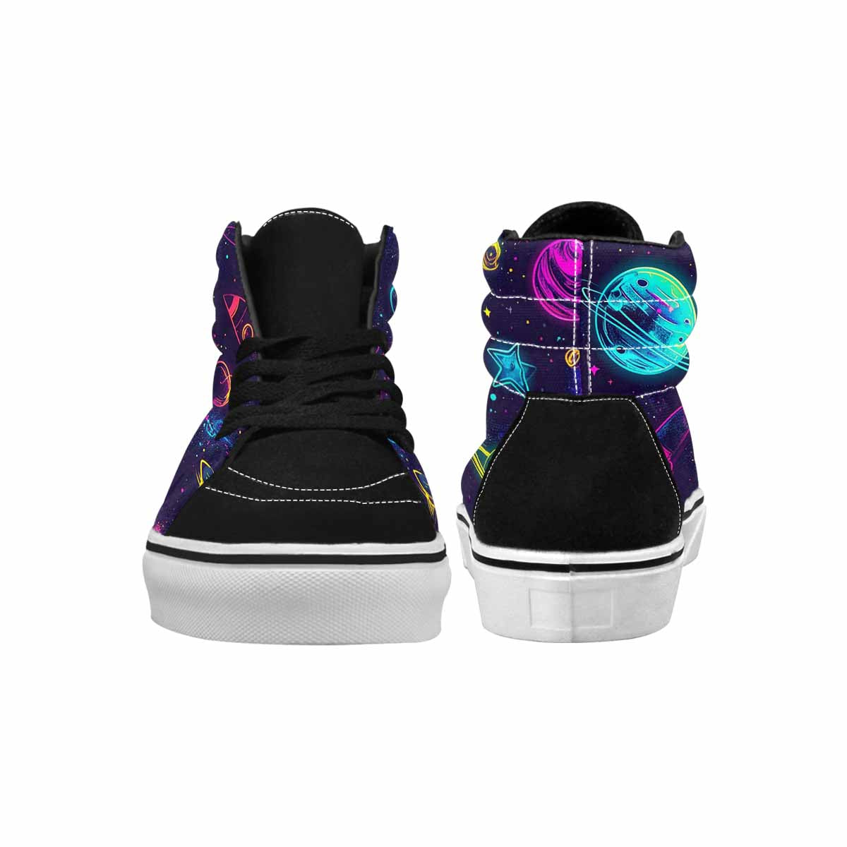 WOMEN'S Space Galaxy Astronaut High Top Canvas Vivid Shoes