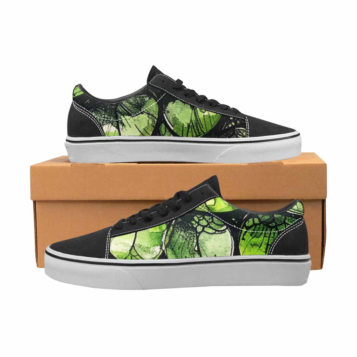 WOMEN'S Reptile Scale Lace-Up Canvas Grunge Shoes