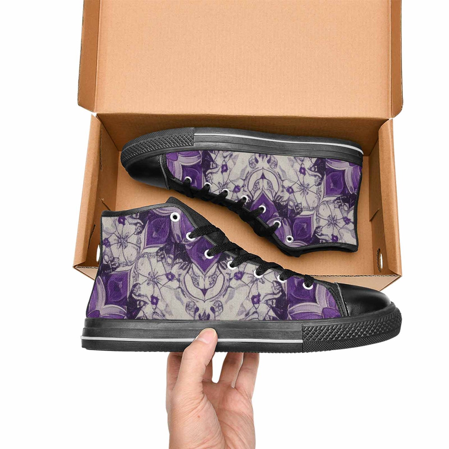WOMEN'S Mandala High Top Canvas Aesthetic Custom Shoes