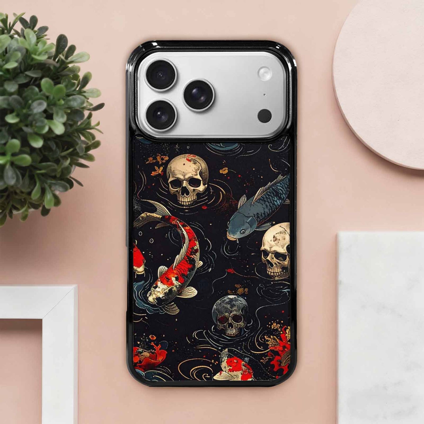 iPhone 17 Pro Max Case — Skull Dark Art Gothic Print Gothic, Personalized Phone Case