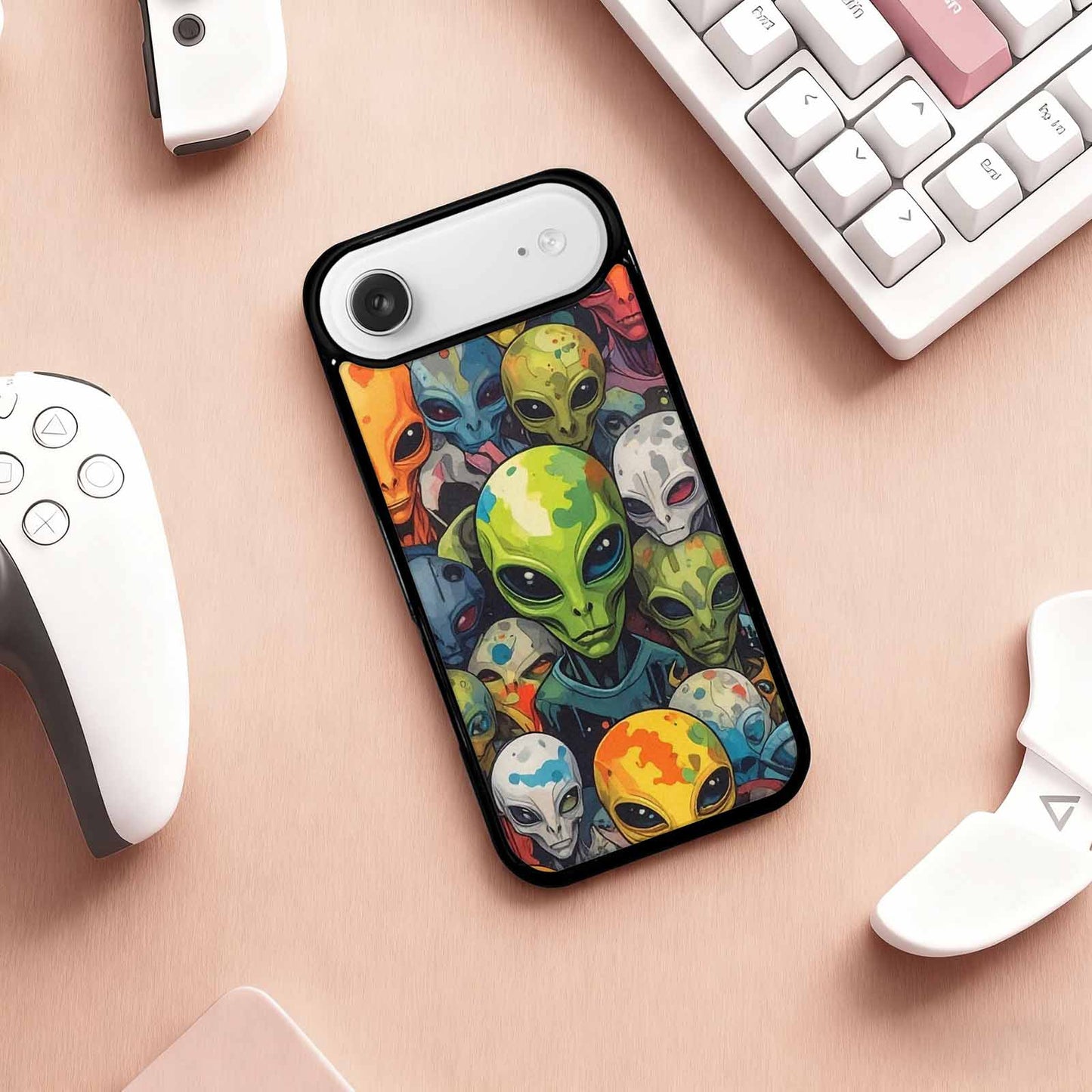 iPhone 17 Air Case — Aliens Camo Aliens Pattern Hundreds Alien, Unique Phone Case Design