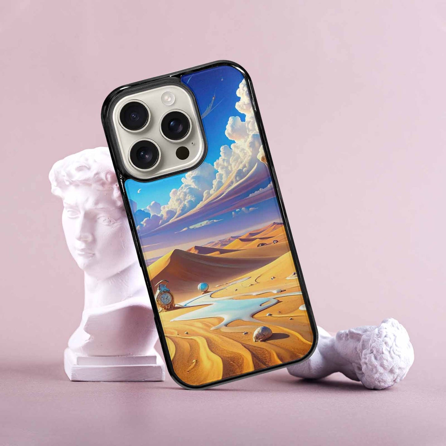 iPhone 16 Pro Case — Surrealist Desert Dreamscape Custom Personalized Phone, Personalized Phone Case