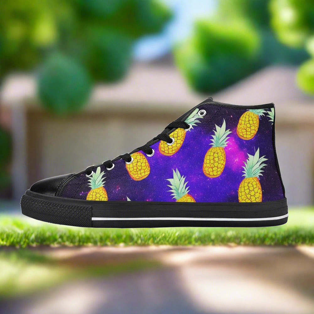 Cherry Blossom Crimson Black Vivid MEN Bold Art - Freaky Shoes | Custom Art Sneakers