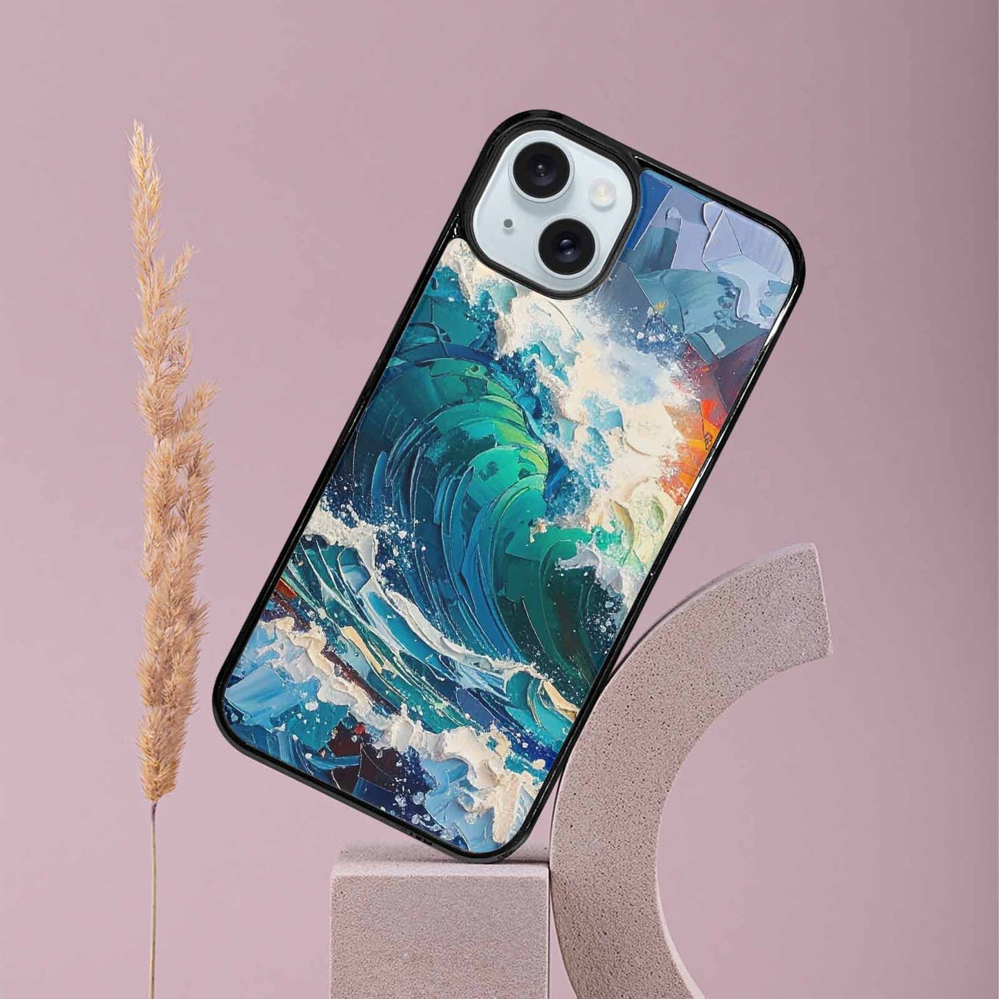iPhone 15 Plus Case — Wave Crest Splash Wave Crest Splash, Unique Phone Case Design