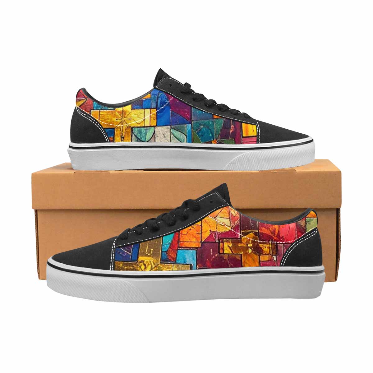 WOMEN'S Faith Cross Lace-Up Canvas Grunge Shoes