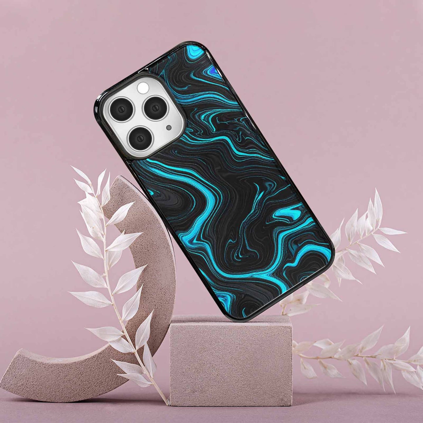 iPhone 15 Pro Max Case — Freaky Marble Glow, Custom Designed Case Cover