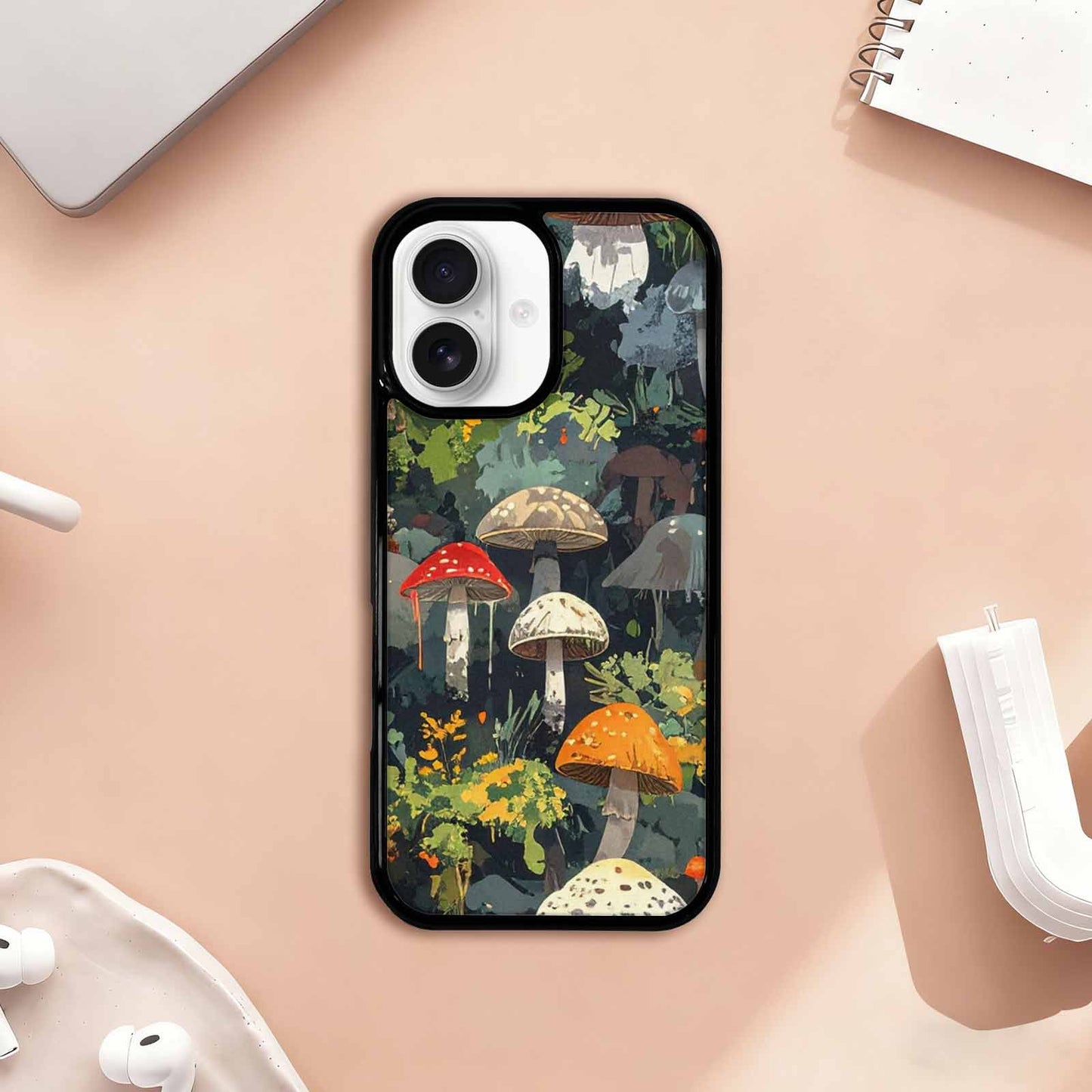 iPhone 17 Case — Mushrooms Camomushrooms Patter Cwy Camo, Custom Printed Phone Case
