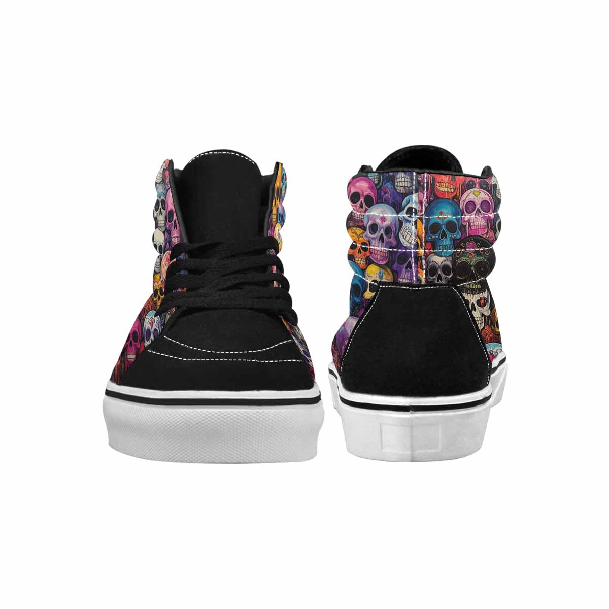 MEN'S Skulls (general) Skulls High Top Canvas Y2K Shoes