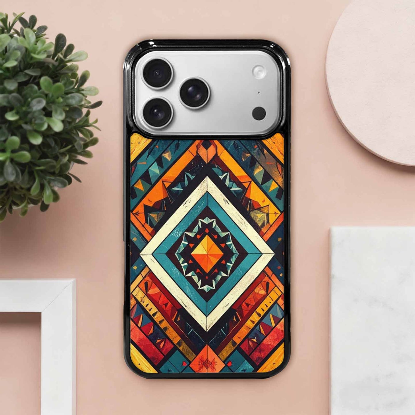 iPhone 17 Pro Max Case — Vintage Summer Diamond Retro Vintage, Custom Art Phone Cover