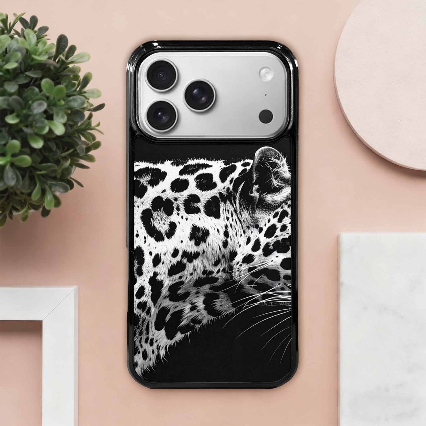 iPhone 17 Pro Max Case — Leopard Print Black And Animal Print, Custom Art Phone Cover