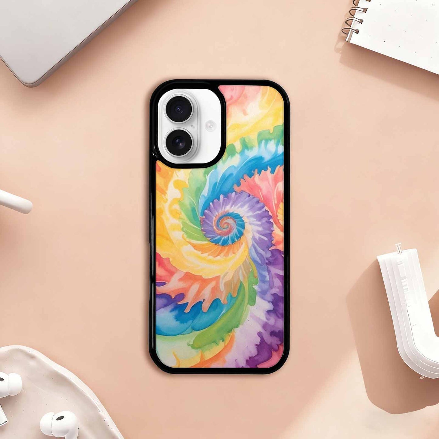 iPhone 17 Case — Tie Dye Swirls Tie Dye, Unique Phone Case Design