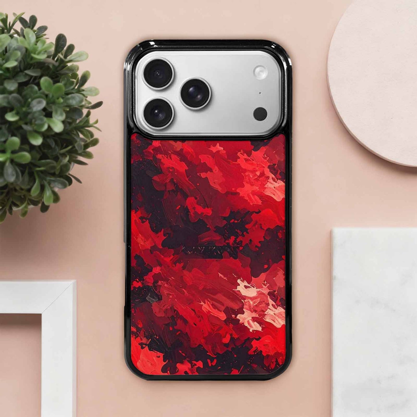 iPhone 17 Pro Max Case — Small Military Camouflage Blotch Camo, Unique Phone Case Design