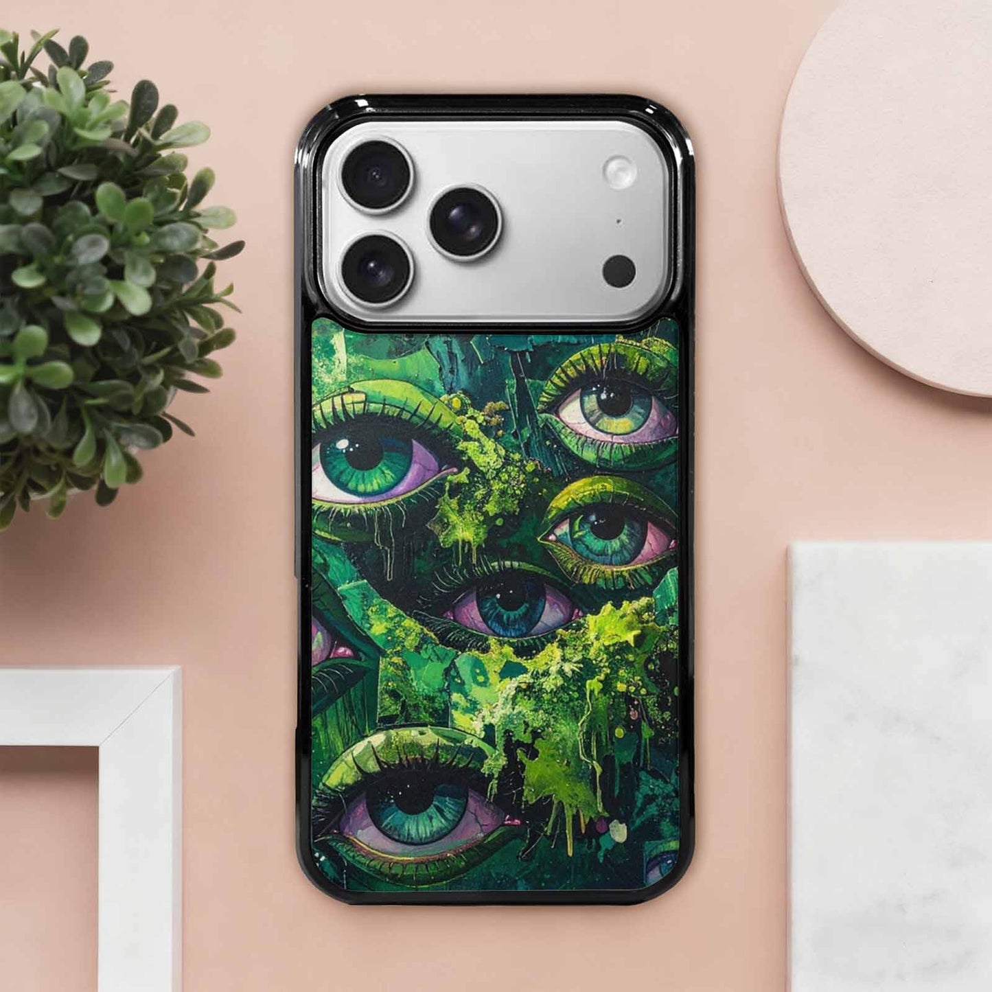iPhone 17 Pro Max Case — Reptile Eye Cartoon Cute, Custom Printed Phone Case