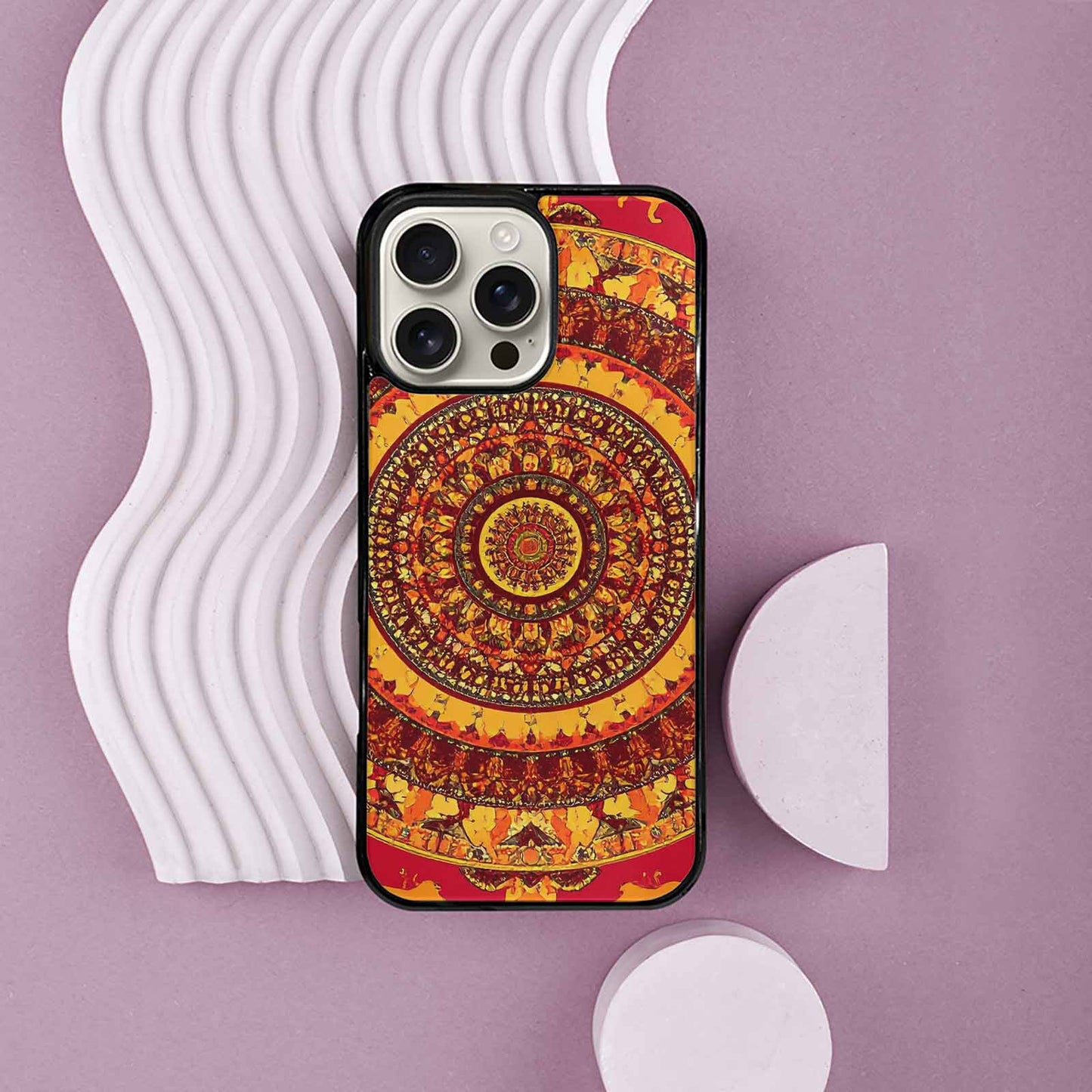 iPhone 16 Pro Max Case — Mandala Lions Custom, Customized Protective Case