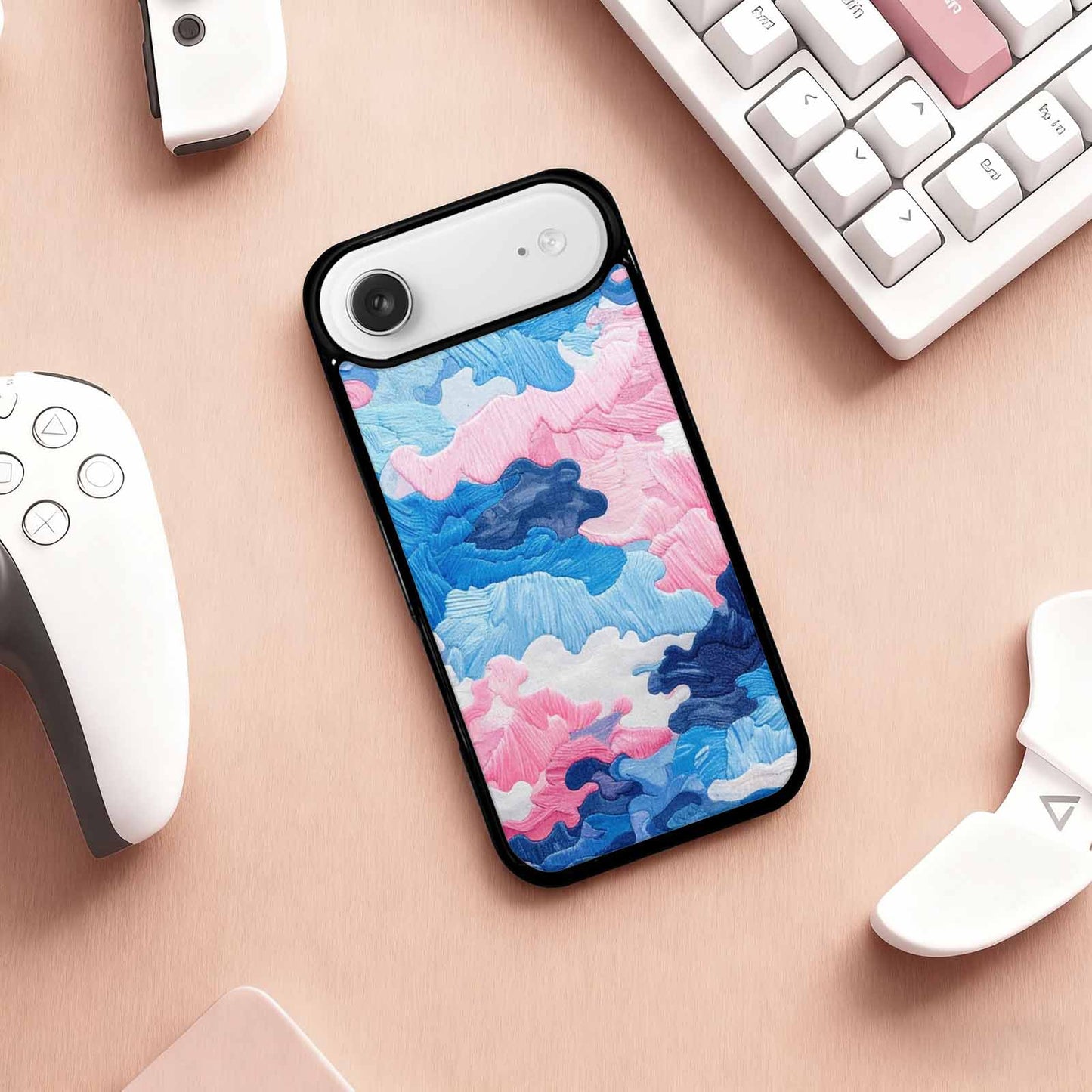 iPhone 17 Air Case — Vivid Camo Transgender Pride Camo, Custom Art Phone Cover