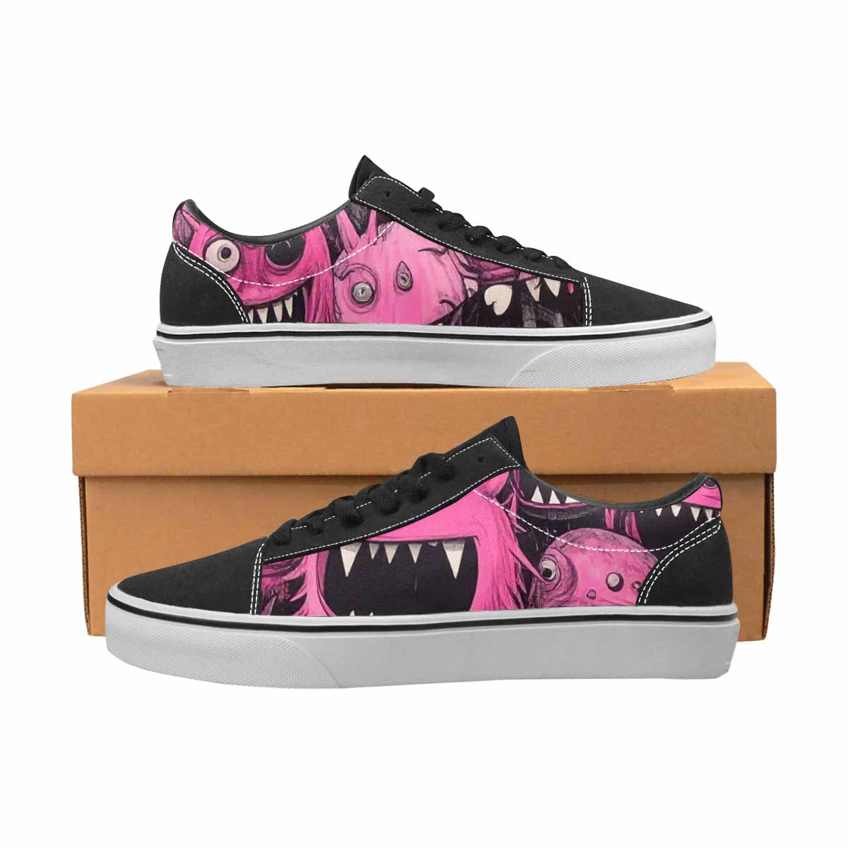 WOMEN'S Monsters (general) Lace-Up Canvas Vivid Sneakers