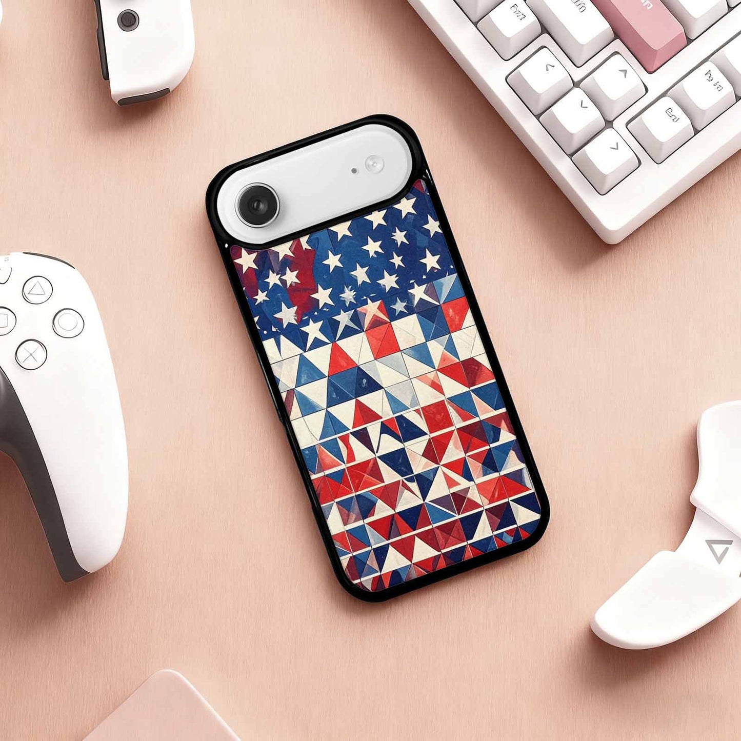 iPhone 17 Air Case — Small American Flag Stars And Galaxy, Custom Print Case Cover