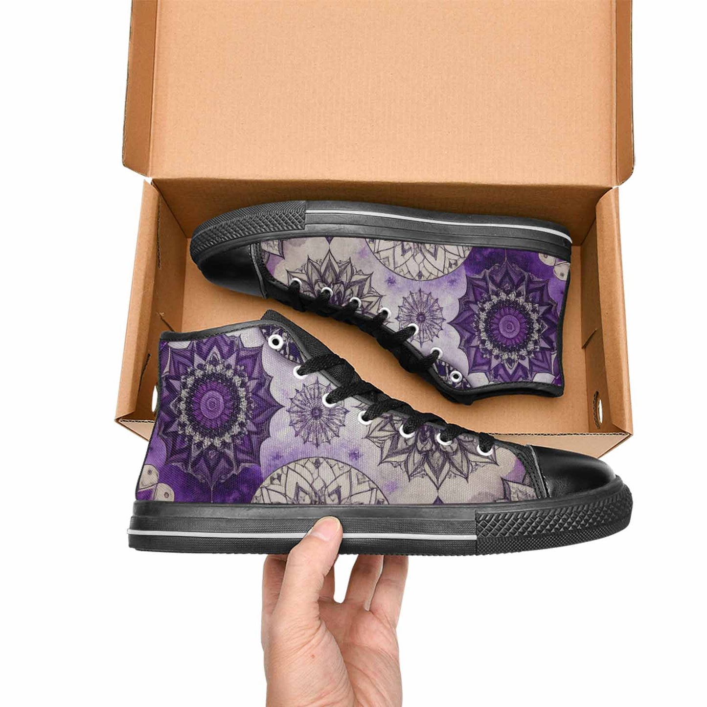 MEN'S Mandala High Top Canvas Y2K Sneakers