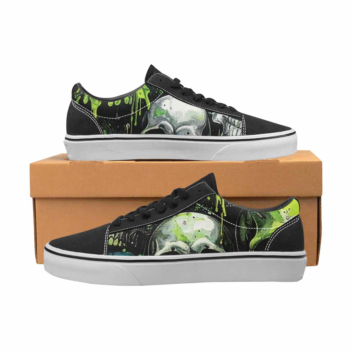 WOMEN'S Rainbow From Skull S Lace-Up Canvas Dreamlike Shoes