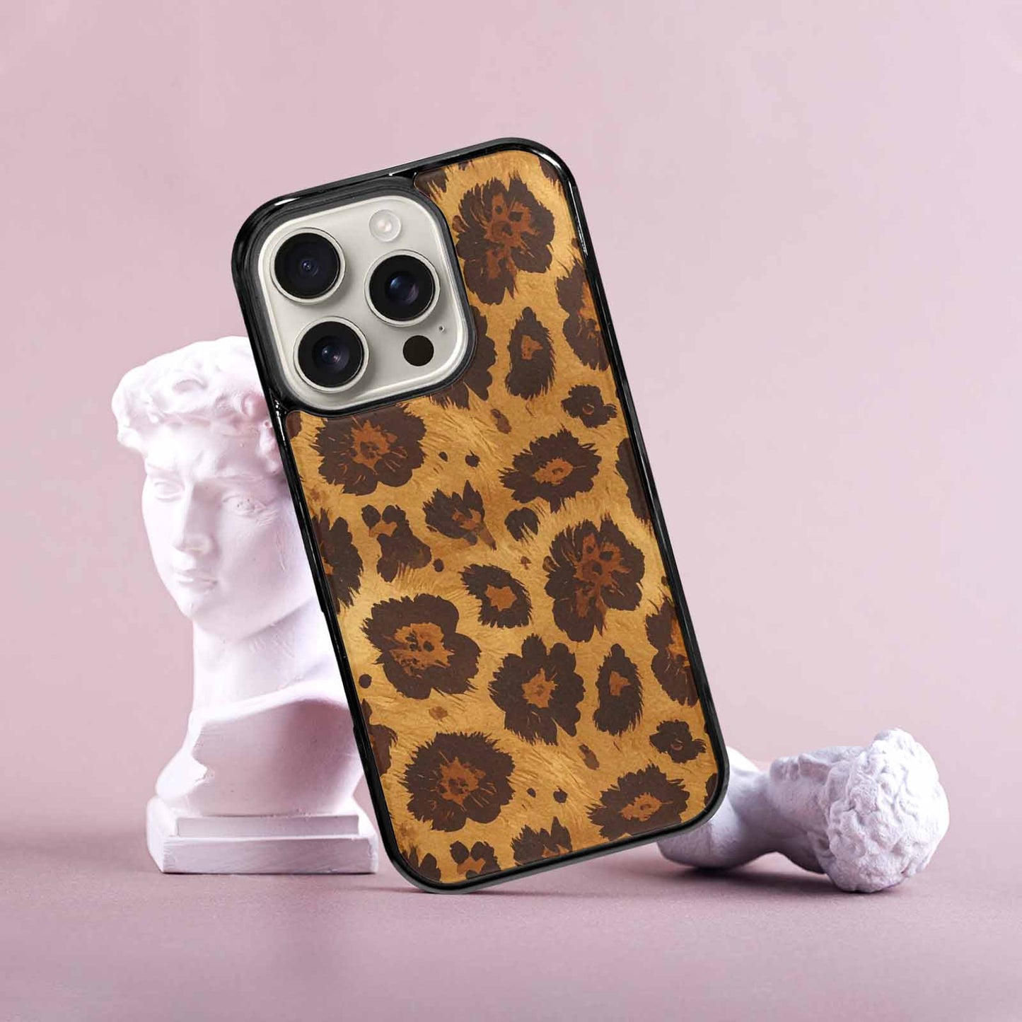 iPhone 16 Pro Case — Classic Leopard Print Warm Golden Tan, Unique Phone Case Design