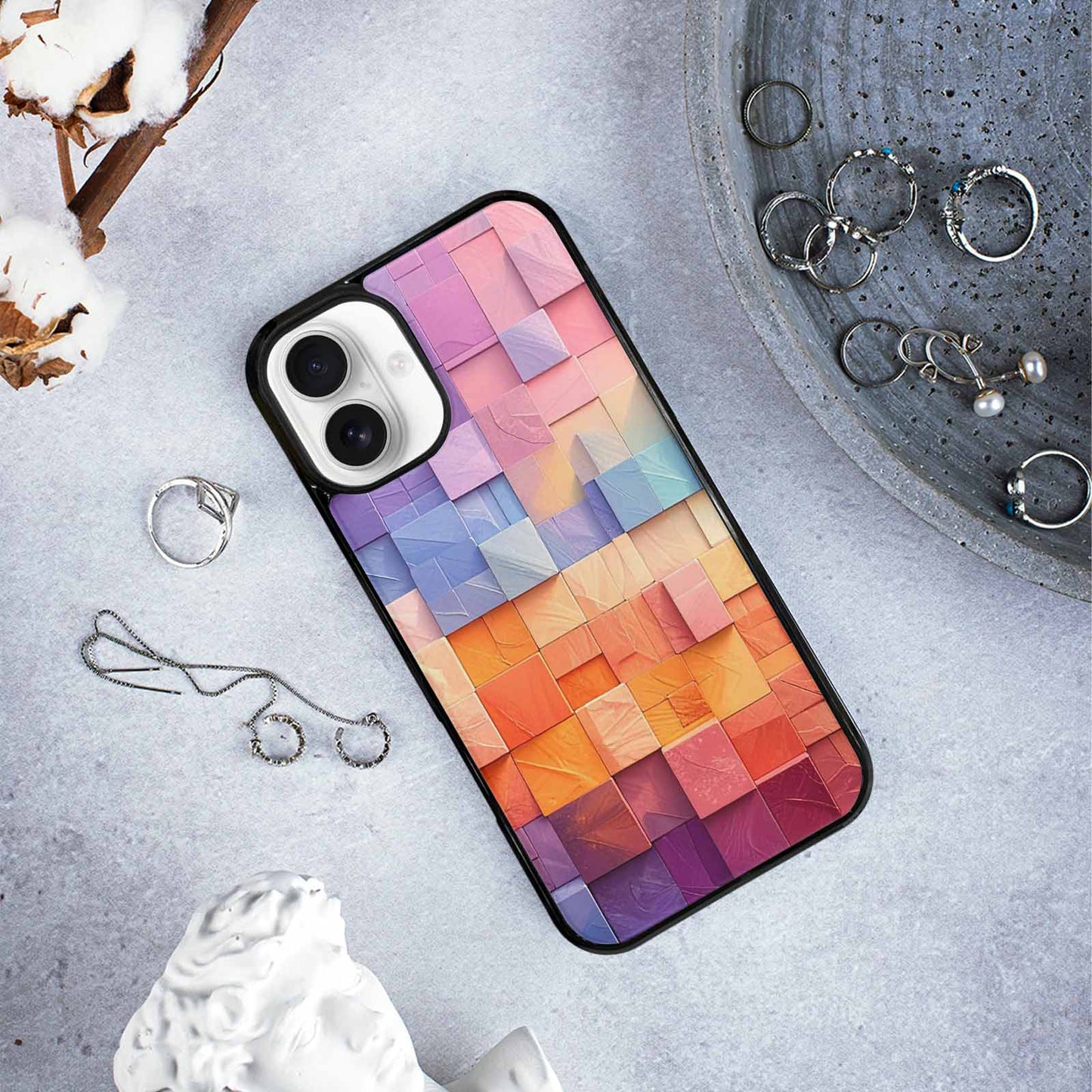 iPhone 16 Plus Case — Color Gradient Fade Pattern Hundreds Of, Custom Designed Case Cover