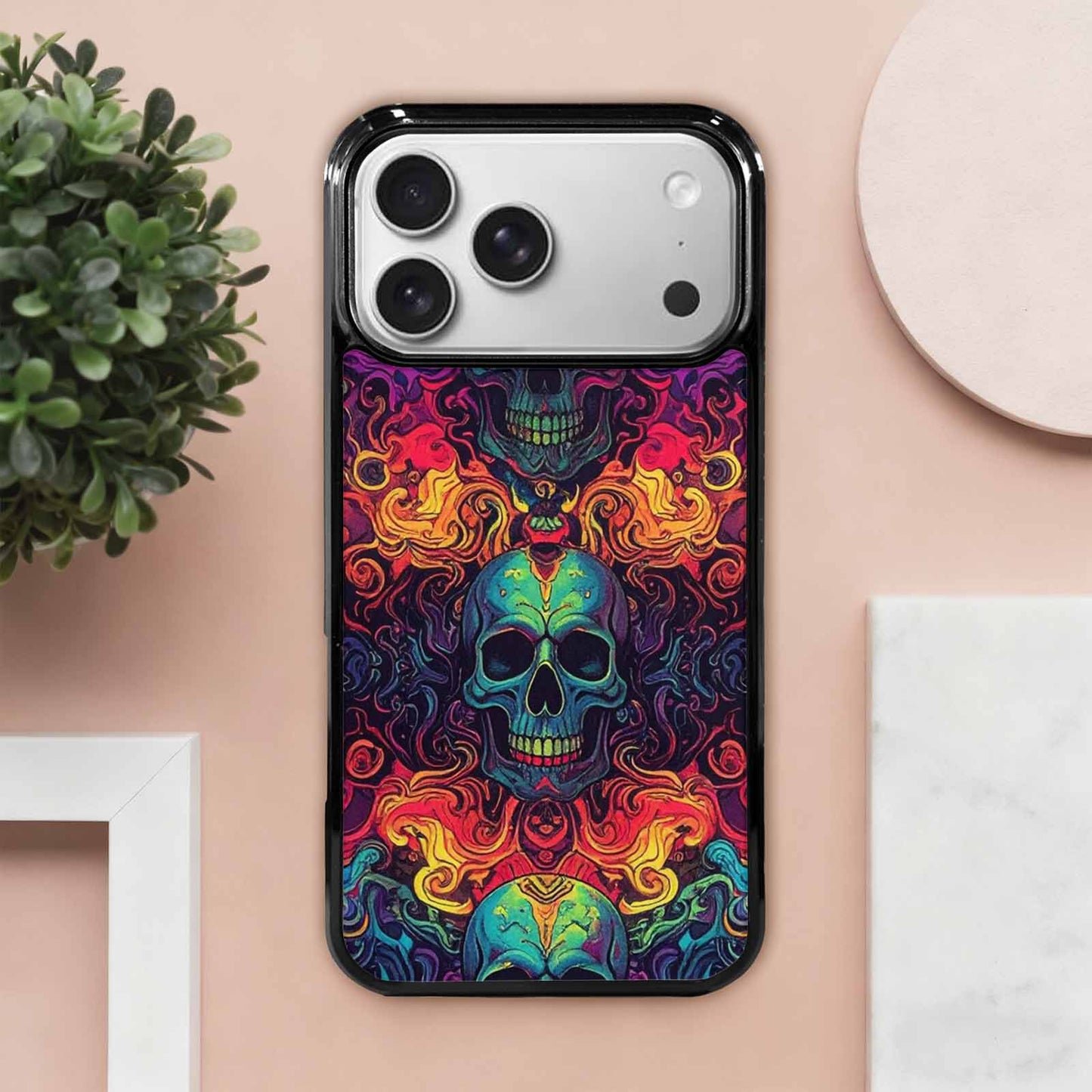 iPhone 17 Pro Max Case — Skull Dark Art Gothic Print Gothic, Custom Print Case Cover