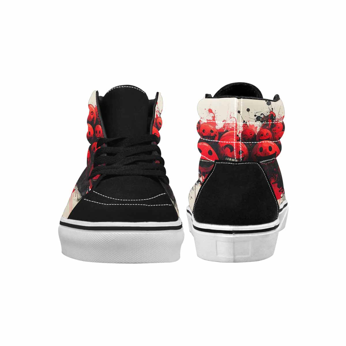 MEN'S Melting Moon Smiley High Top Canvas Dreamlike Shoes