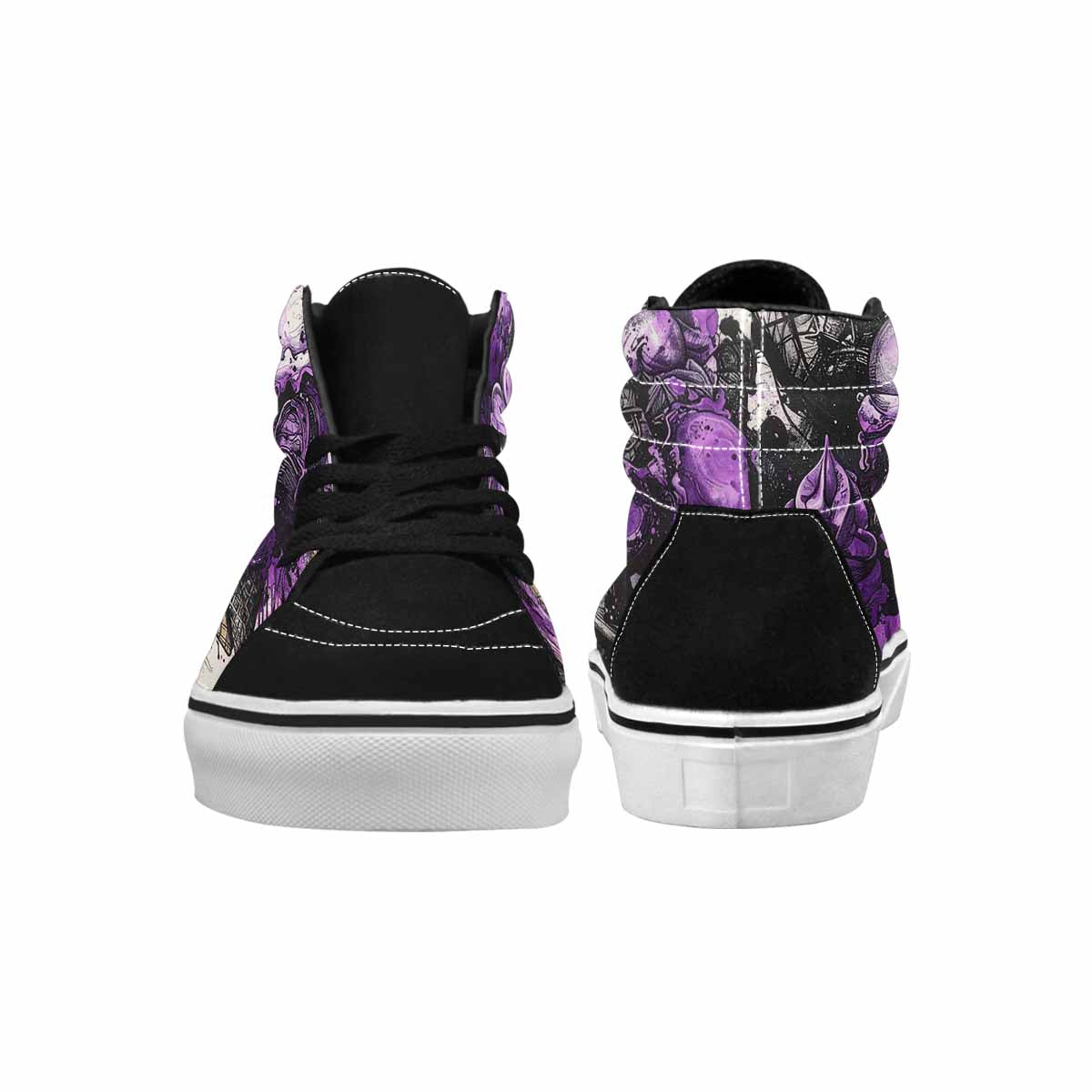 MEN'S Ice Cream Motif High Top Canvas Surreal Shoes