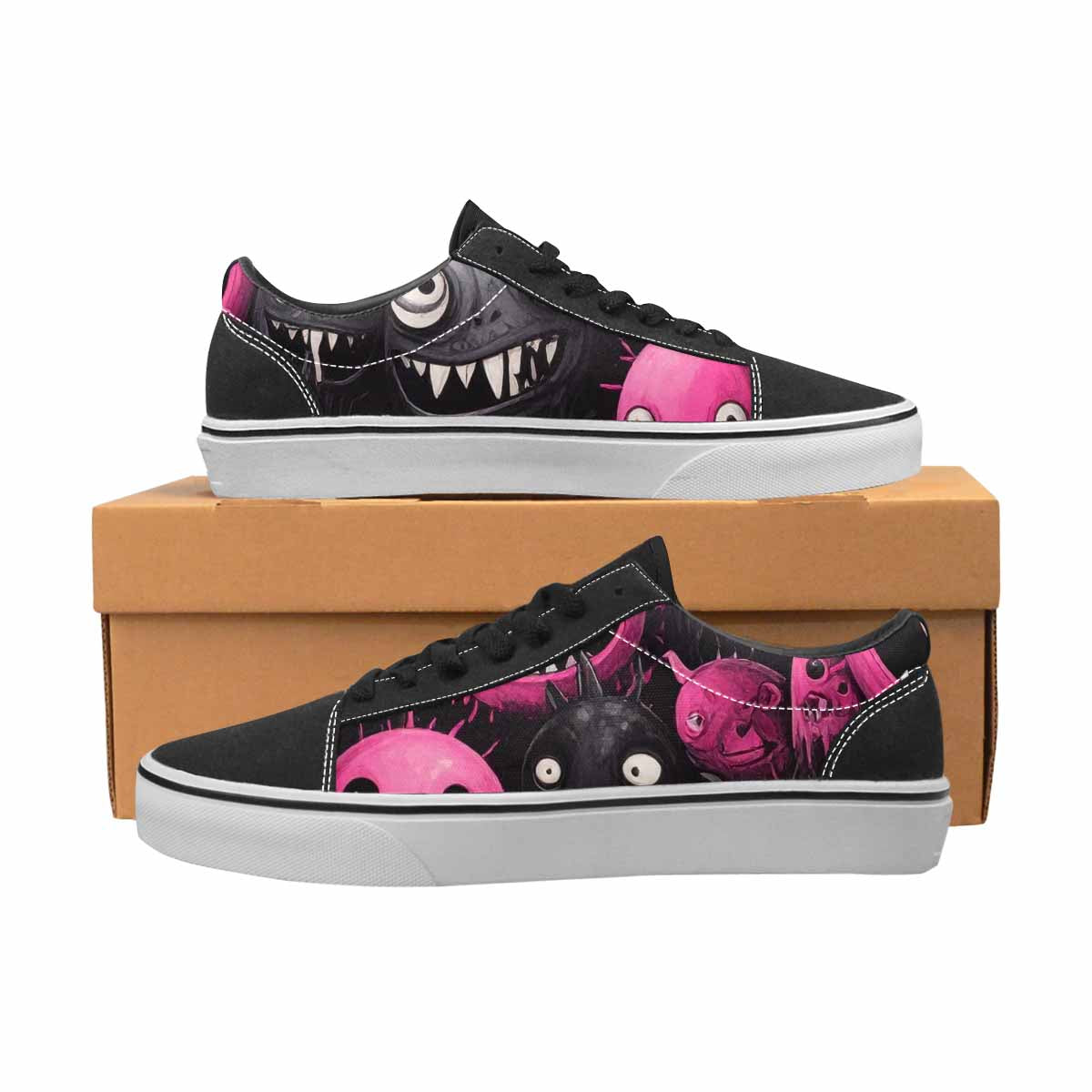 WOMEN'S Monsters (general) Lace-Up Canvas Aesthetic Custom Shoes
