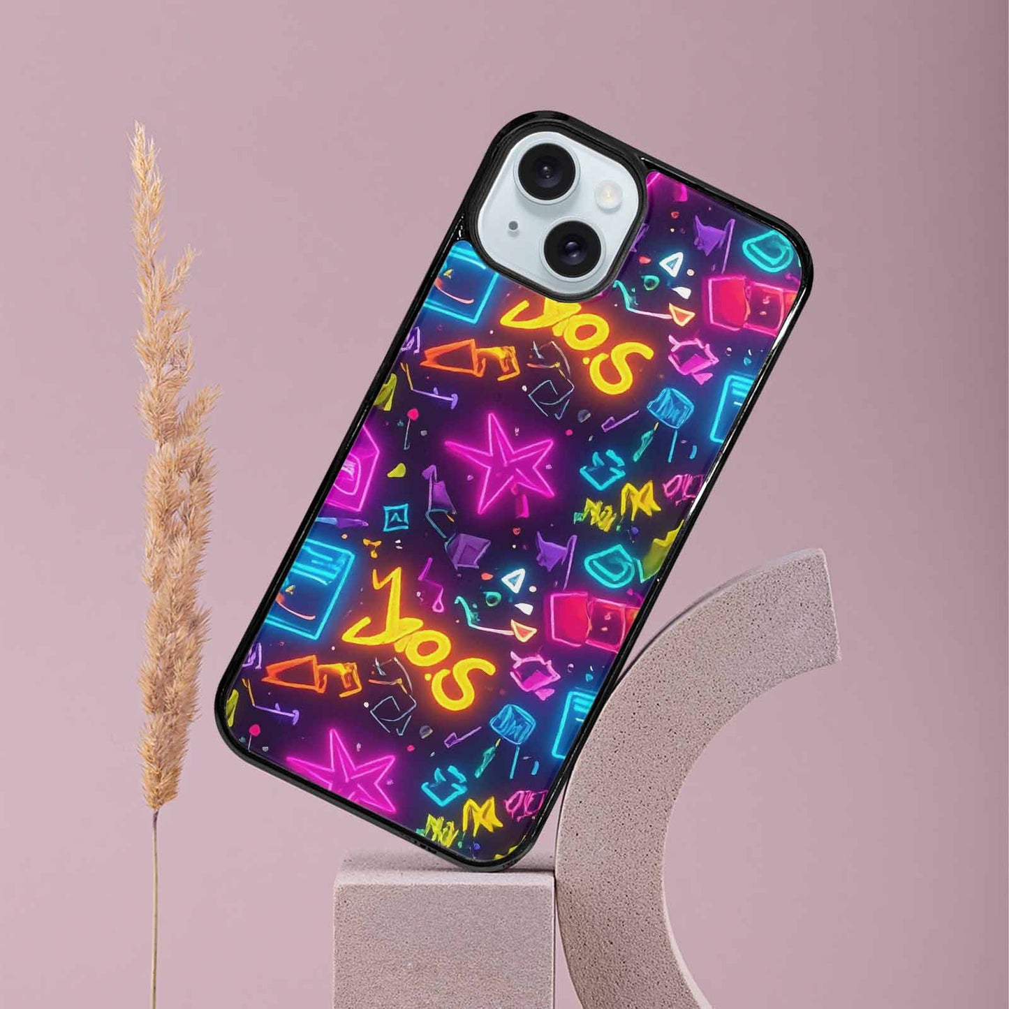 iPhone 15 Plus Case — 80s Retro Motif 80s Retro Motifs, Custom Made Phone Cover