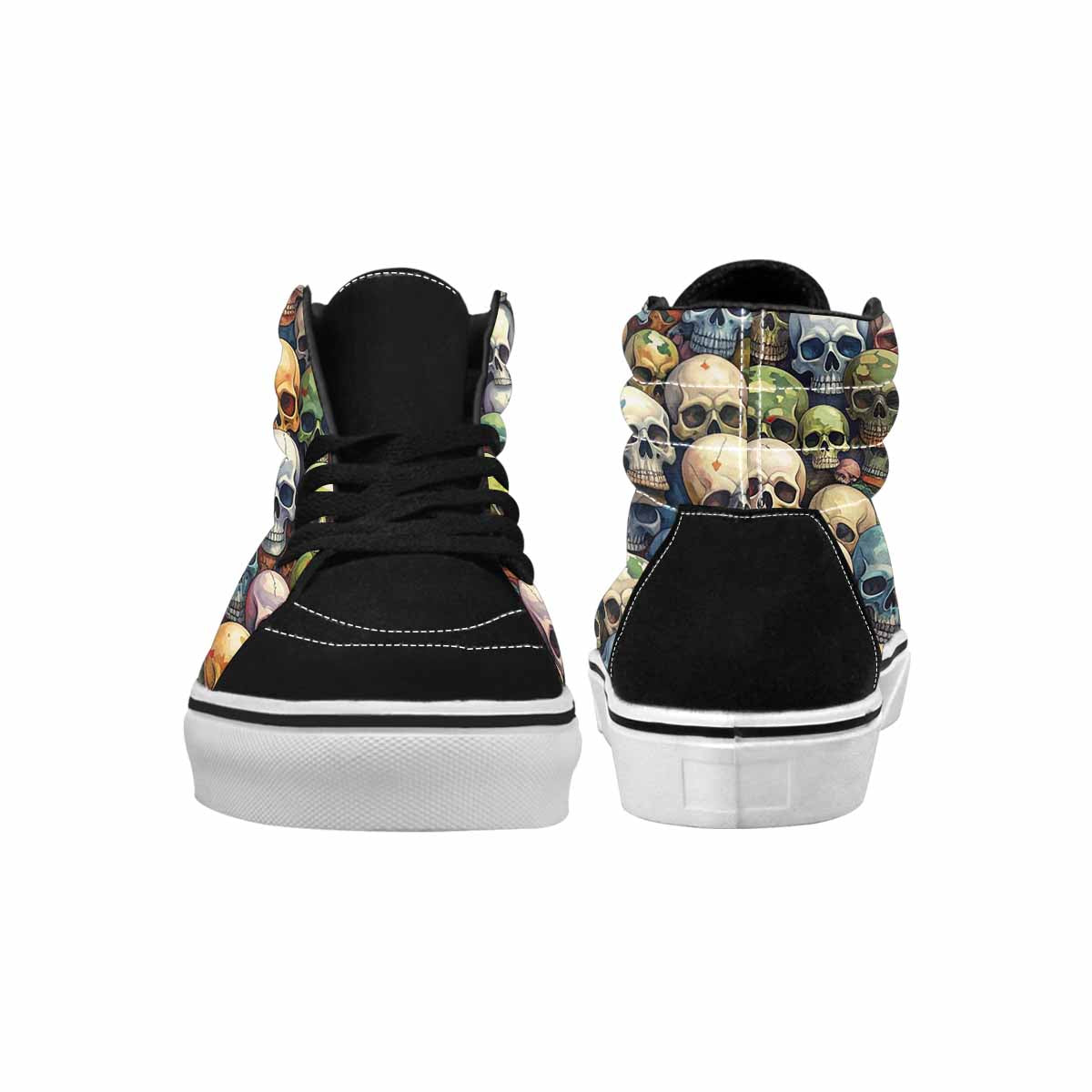 MEN'S Skulls High Top Canvas Cottagecore Custom Sneakers