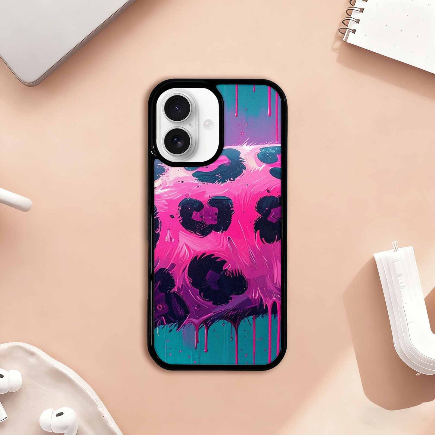 iPhone 17 Case — Seamless Tileable Pattern Of Animal Print, Custom Print Case Cover