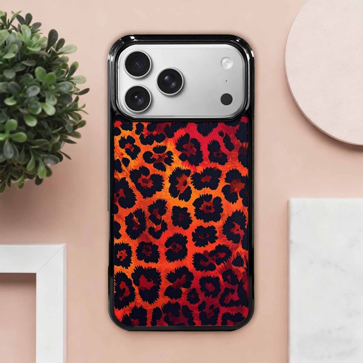 iPhone 17 Pro Max Case — Leopard Print Dark Seamless Animal Print, Customized Protective Case