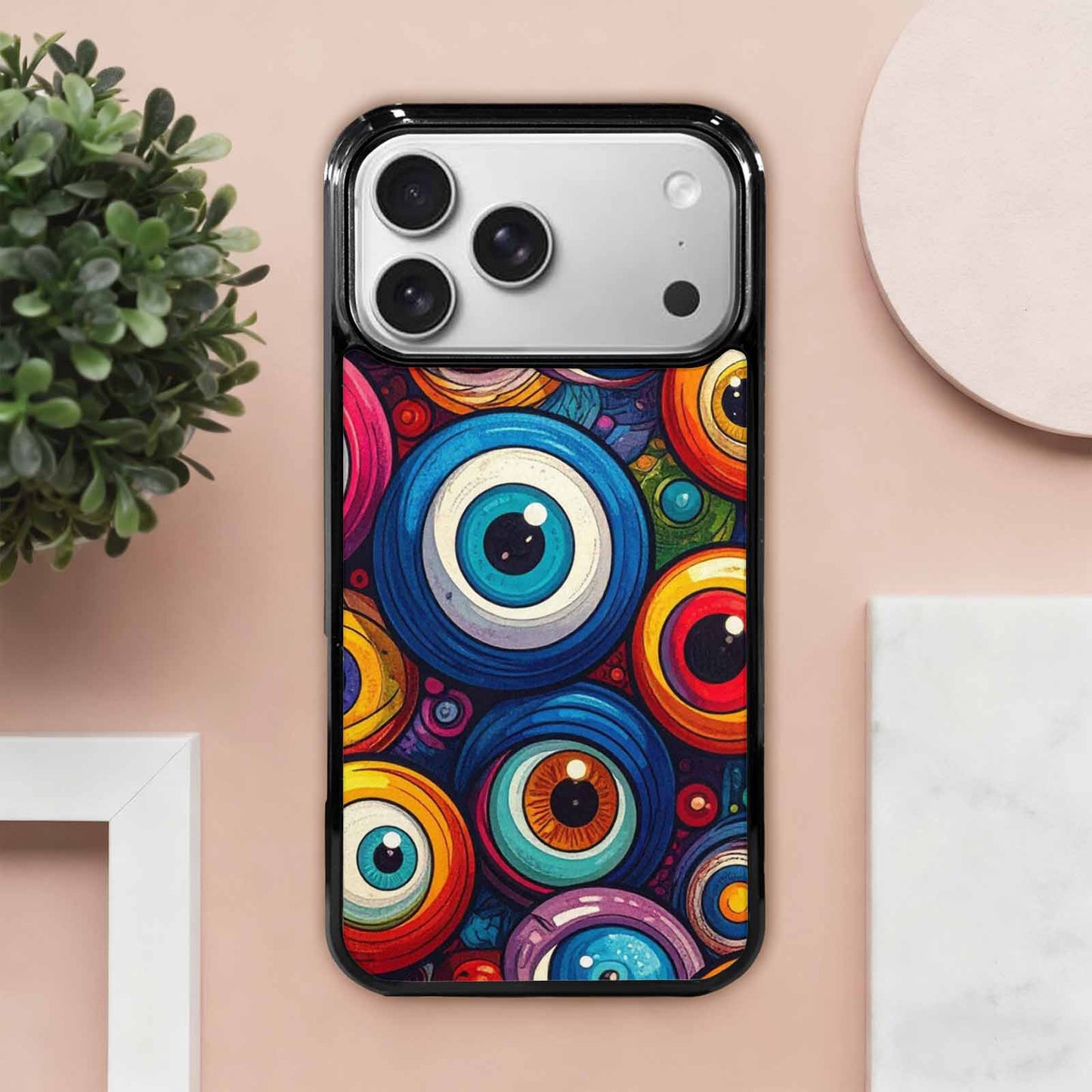 iPhone 17 Pro Max Case — Seamless Tileable Pattern Of Cartoon Cute, Custom Made Phone Cover