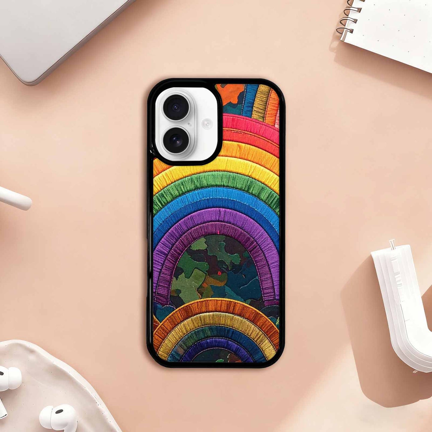 iPhone 17 Case — Vivid Camo Rainbow Camo, Custom Print Case Cover