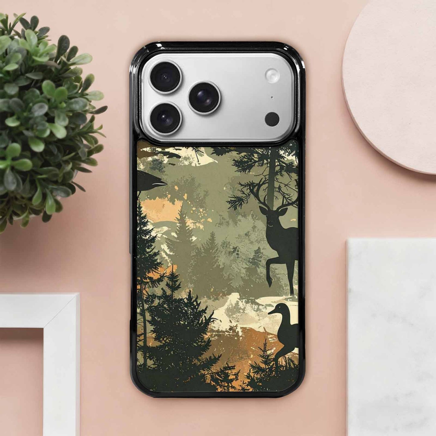 iPhone 17 Pro Max Case — Hunting Camouflage Pattern With Camo, Custom Made Phone Cover