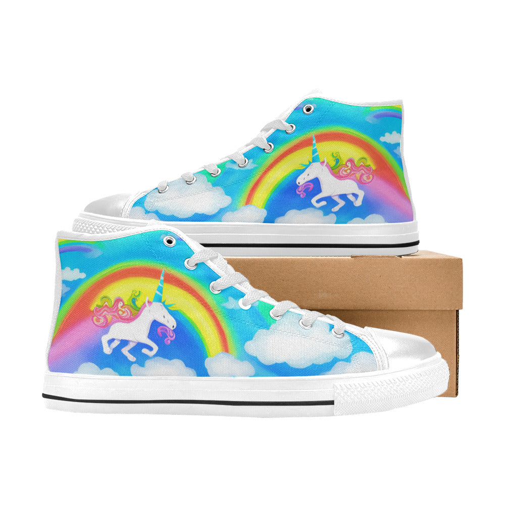 MEN'S Abstract Unicorn Art Men’S High Top Canvas Aesthetic Custom Sneakers