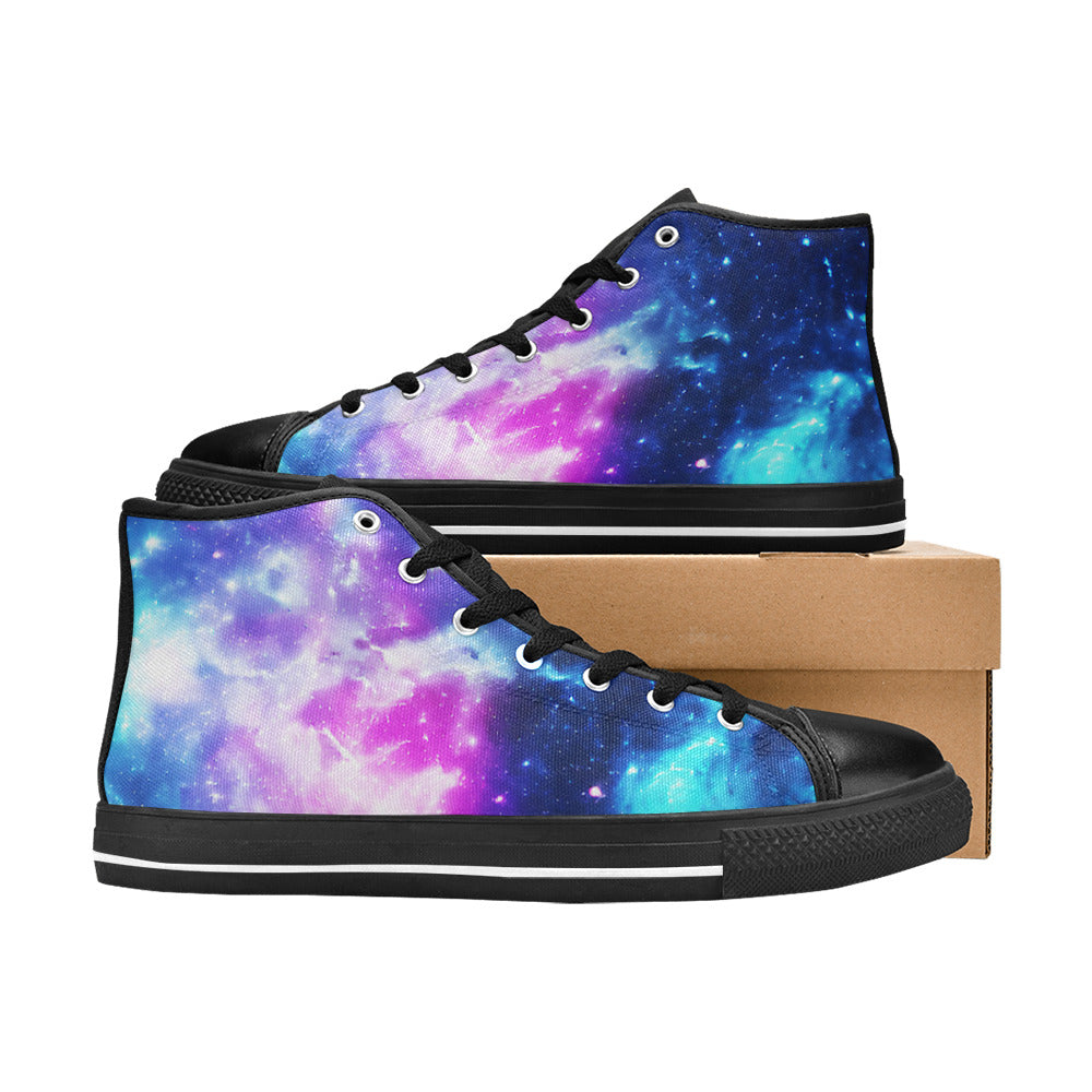 MEN'S Cc Galaxy Art 2 High Top Canvas Neon Fantasy Shoes