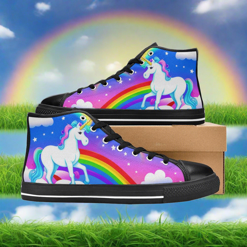 Aurora Borealis Vivid Multicolor Custom MEN Bold Art - Freaky Shoes | Custom Art Sneakers