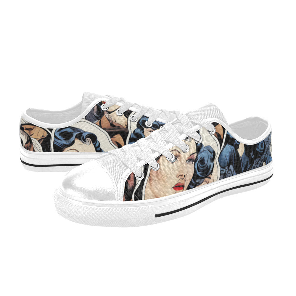 MEN'S Cc Retro Faces Canvas Neon Fantasy Sneakers