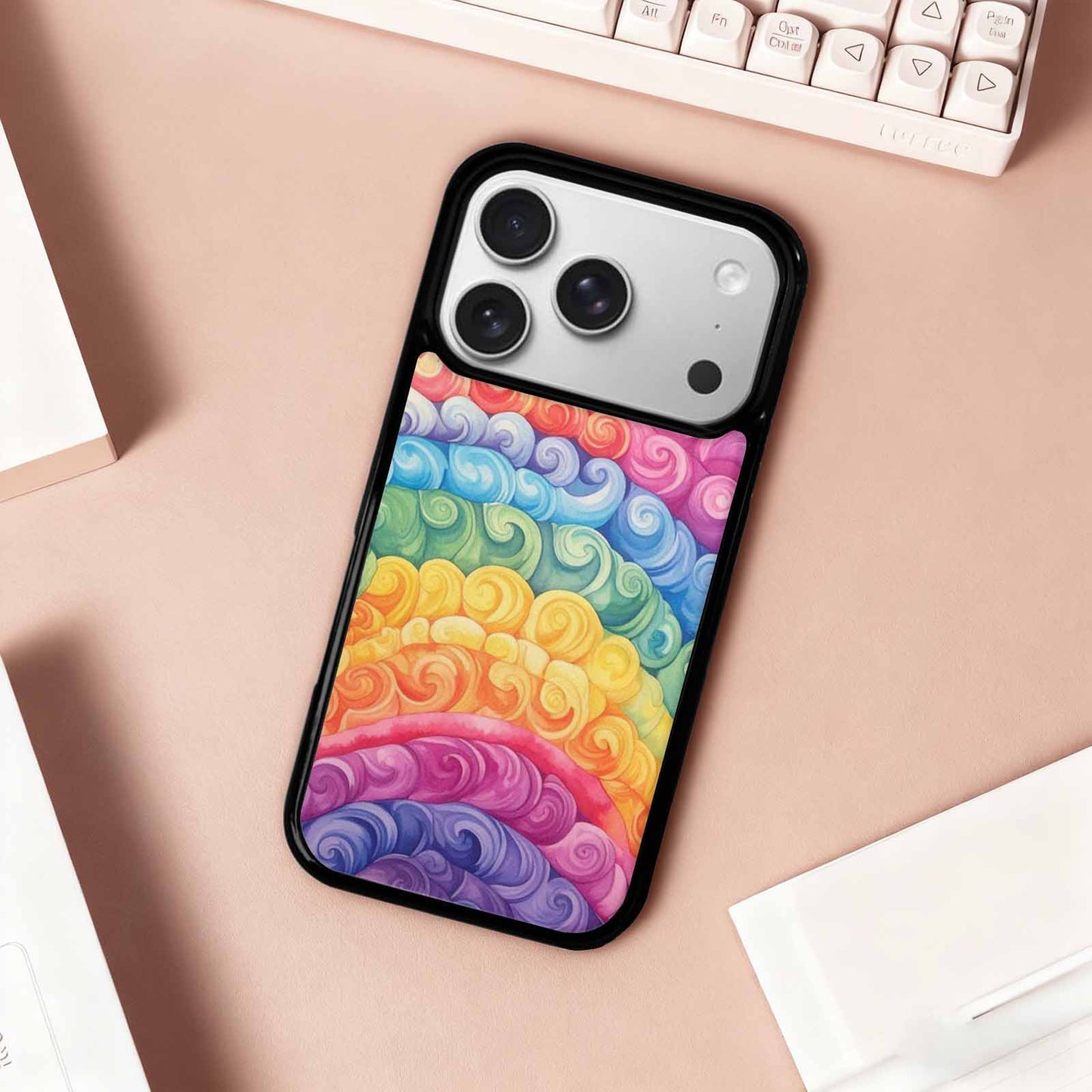 iPhone 17 Pro Case — Tie Dye Swirls Tie Dye Tie, Custom Phone Case