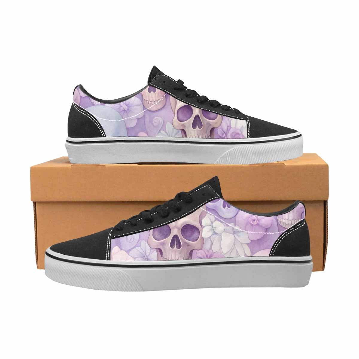 MEN'S Skulls - Pastel Canvas Lace-Up Aesthetic Shoes