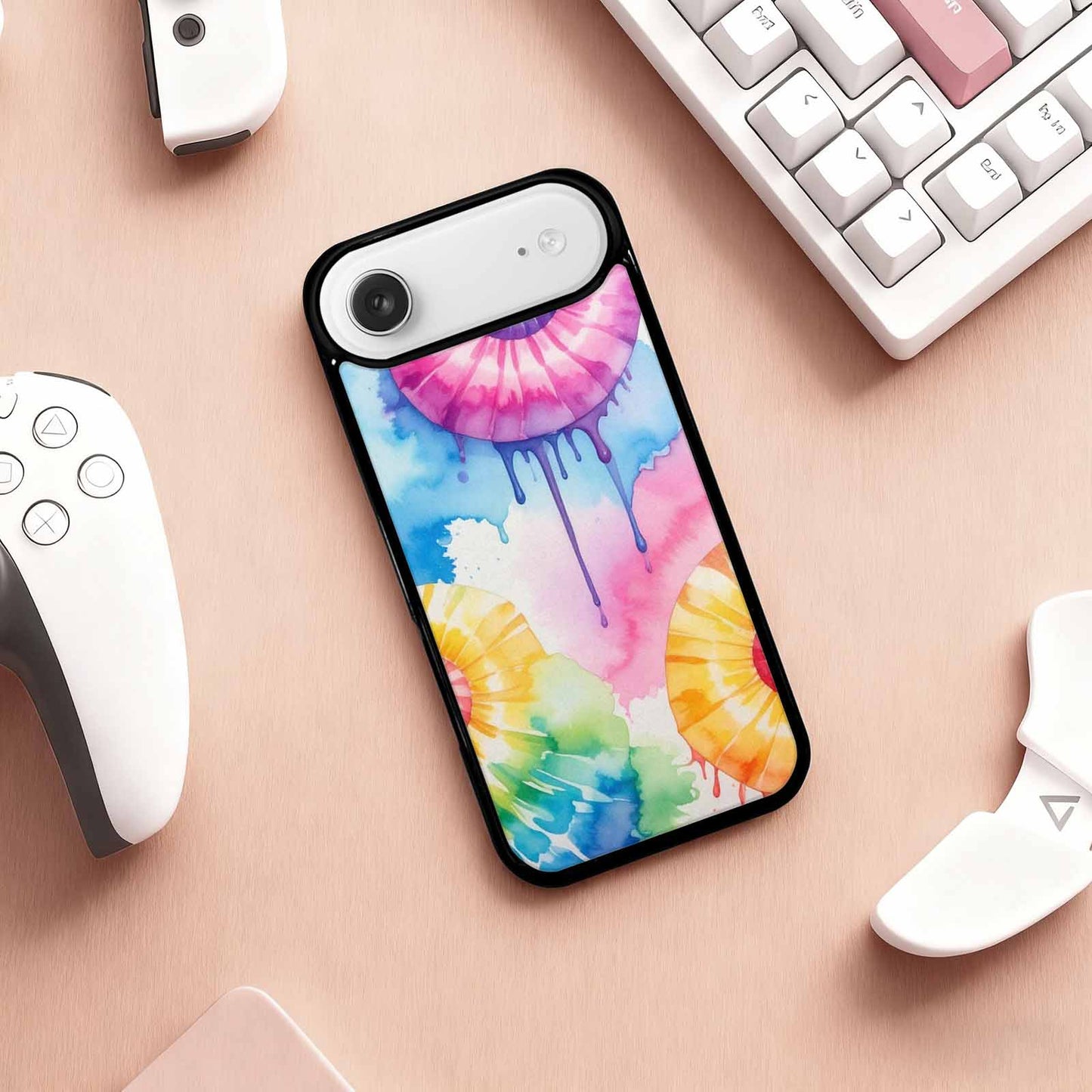 iPhone 17 Air Case — Dripping Tie Dye Spiral Custom Tie, Custom Designed Case Cover