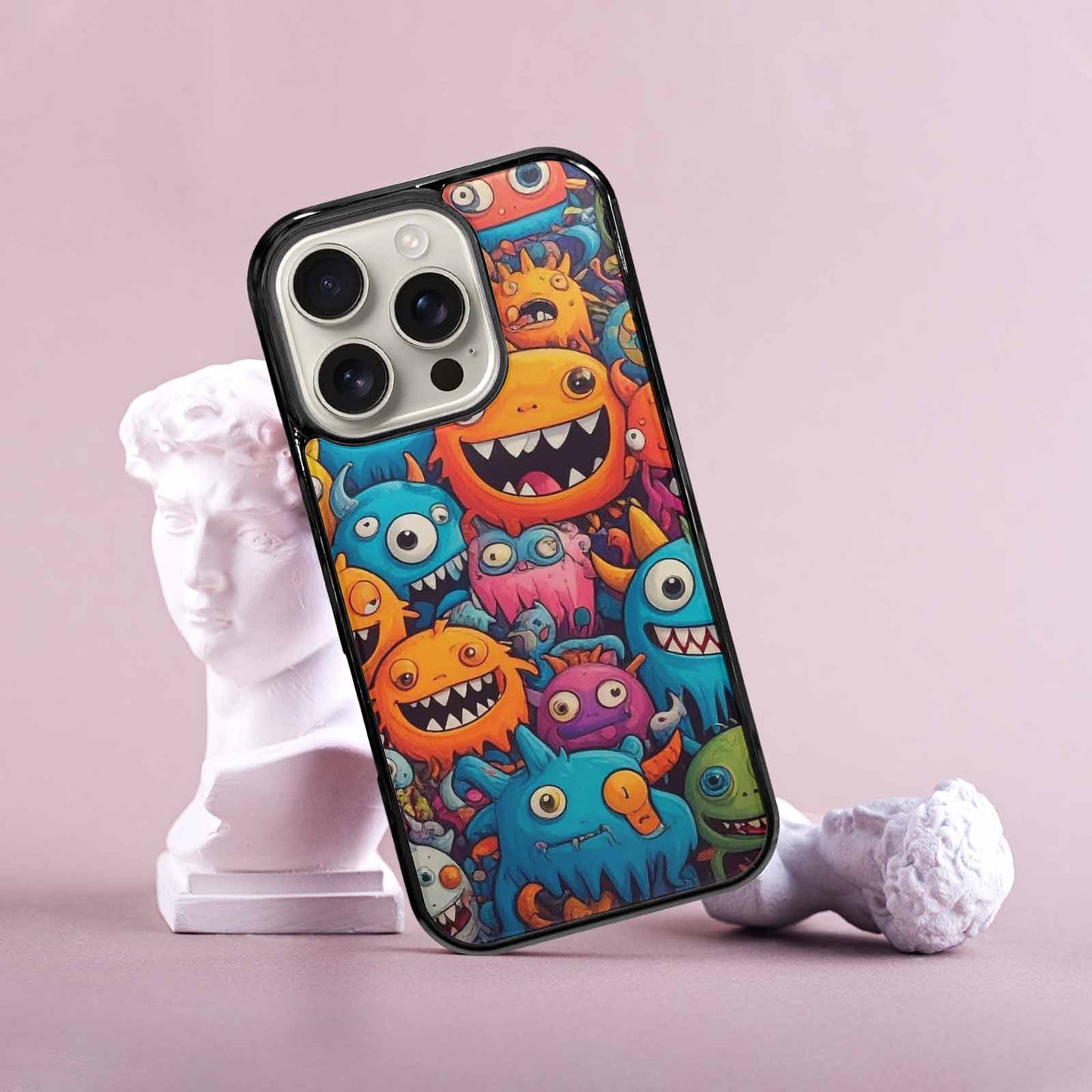 iPhone 16 Pro Case — Monsters General Cartoon Monst D4o, Unique Phone Case Design