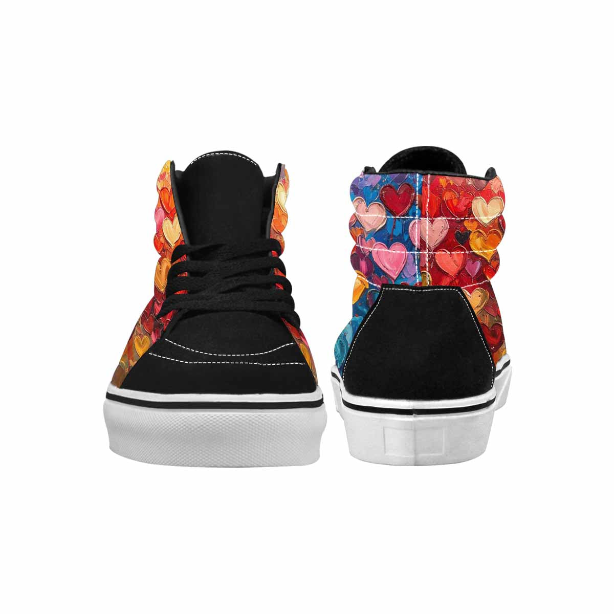 MEN'S Heart Burst High Top Canvas Kaleidoscope Sneakers